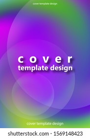 Abstract vibrant modern color design. Blurred texture of gradients. Background for banner, flyer, business card, poster, wallpaper, brochure, smartphone screen, mobile application. Vector.