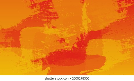 Abstract Vibrant Orange Grunge Texture Background Template