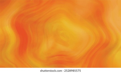 Abstract vibrant orange and yellow swirl background with a smooth, wavy texture. Ideal for digital art, design projects, and colorful backdrops. Exudes warmth, energy, and fluidity