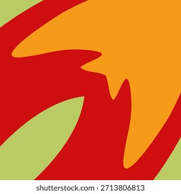 Abstrakte lebendige organische Formen in einem dynamischen Fluss schaffen ein modernes künstlerisches Hintergrund-Design-Element