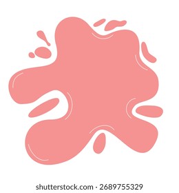 Abstractas elemento gráfico de salpicadura rosa vibrante perfecto para proyectos de diseño moderno y fondos creativos