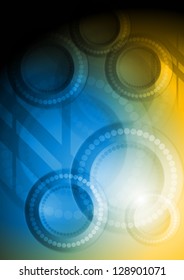 Abstract vibrant tech background. Vector design eps 10