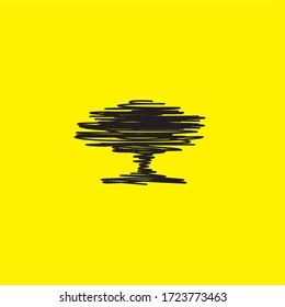 Abstraktes lebendiges Baumlogo-Design, Wurzelvektorgrafik - Baum-Logo-Design