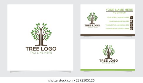 Abstract vibrant tree logo design, root vector - Tree of life logo design inspiration isolated on white background.
