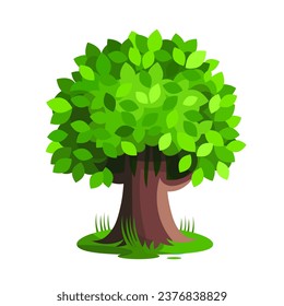 Abstract vibrant tree logo design, root vector - Tree of life logo design inspiration isolated on white background