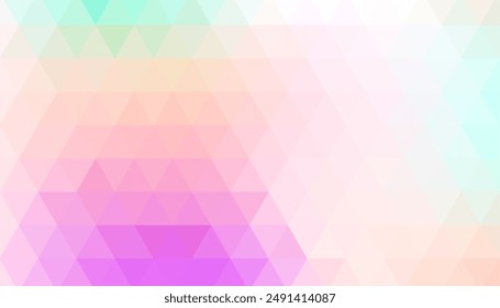 abstract vibrant triangle shapes banner in low poly style vector 