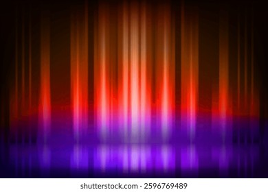 Abstract vibrant vivid studio background. 3d vector mockup