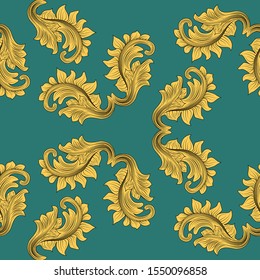 Abstract victorian pattern for print design. Surface texture. Fashion illustration. Vintage vector illustration. Fashion design. Floral ornament decoration. Seamless pattern tile