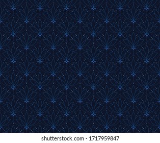 Abstract victorian seamless pattern. Vector art deco background. Geometric illustration.