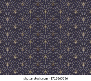 Abstract victorian seamless pattern. Vector art deco background. Geometric illustration.