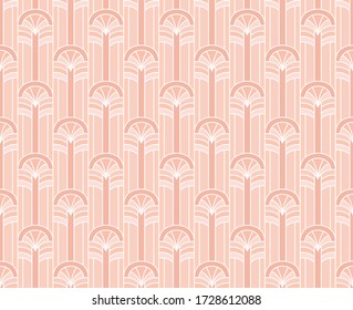 Abstract victorian seamless pattern. Vector art deco background. Geometric illustration.