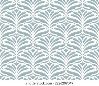 Abstract victorian seamless pattern. Vector art deco background. Geometric illustration.