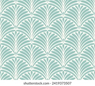 Abstract victorian seamless pattern. Vector art deco background. Geometric illustration.