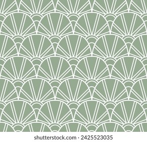 Abstract victorian seamless pattern. Vector art deco background. Geometric illustration.