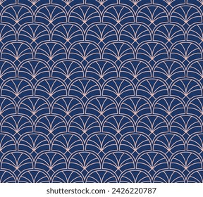 Abstract victorian seamless pattern. Vector art deco background. Geometric illustration.
