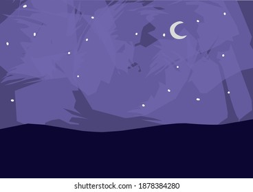 Abstract view of night sky. Abstract background or sky textures. Design for wallpaper, t-shirt, sweater, wall decoration. 