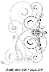 Abstract vignette on a white background