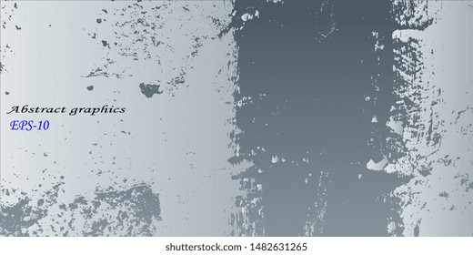 Abstract vintage background. Art background. Obsolete surface. Creative vector background for banner and flyer. Texture stains. Designer decorative cover. Vector graphics. Spots and blots