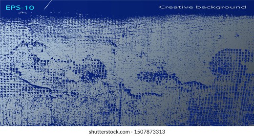Abstract vintage background. Art background. Obsolete surface. Creative vector background for banner and flyer. Texture stains. Designer decorative cover. Vector graphics. Spots and blots