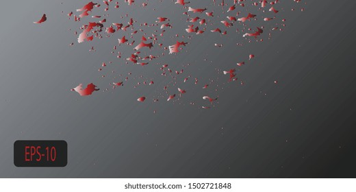 Abstract vintage background. Creative vector background for banner and flyer. Designer decorative cover. Vector graphics. Spotted textured background. Spots and blots. Obsolete surface