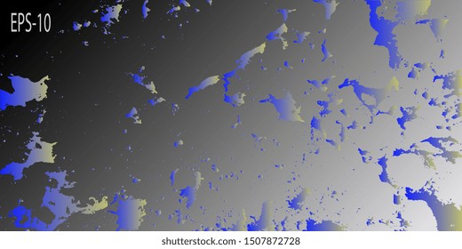 Abstract vintage background. Creative vector background for banner and flyer. Designer decorative cover. Vector graphics. Spotted textured background. Spots and blots. Obsolete surface