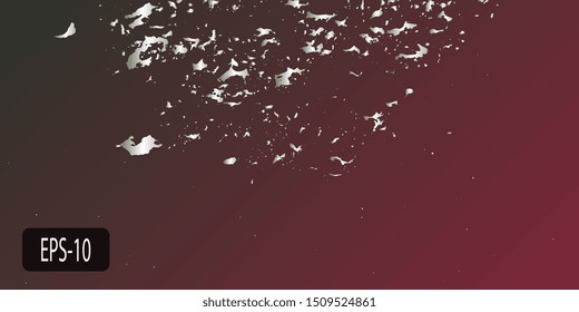 Abstract vintage background. Creative vector background for banner and flyer. Designer decorative cover. Vector graphics. Spotted textured background. Spots and blots. Obsolete surface