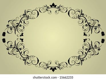Abstract vintage background frame for design use