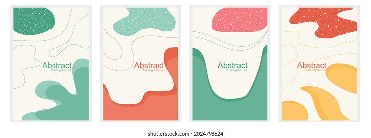 Abstract vintage background with leaf pattern and various shapes set up. Ideal for cover, poster, business card, flyer, brochure, magazine first page,social media and other. illustration vector eps