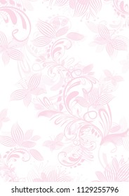 Abstract vintage background with pink patterns