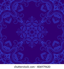 abstract vintage background, seamless pattern, oriental motif ornament