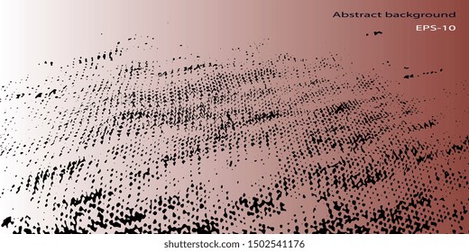 Abstract vintage background. Spotted textured background. Vector graphics. Spots and blots. Obsolete surface. Creative vector background for banner and flyer