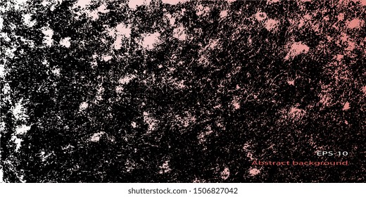 Abstract vintage background. Spotted textured background. Vector graphics. Spots and blots. Obsolete surface. Creative vector background for banner and flyer