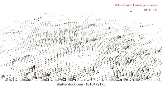 Abstract vintage background. Spotted textured background. Vector graphics. Spots and blots. Obsolete surface. Creative vector background for banner and flyer