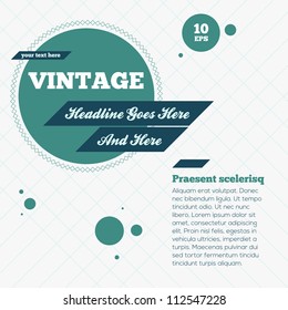 Abstract Vintage Background. Vector Illustration