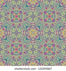 Abstract vintage background in vector.  Seamless pattern can be used for wallpapers, pattern fills, web page backgrounds, surface textures. Gorgeous seamless retro background