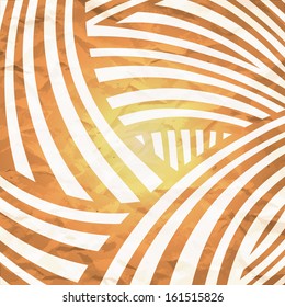 Abstract vintage background with waves - vector