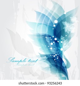 Abstract vintage blue background