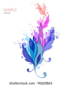 Abstract vintage blue background for design
