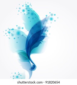 Abstract vintage blue background for design