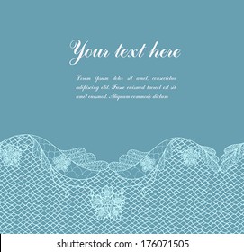 abstract vintage blue lacy background with place for your text