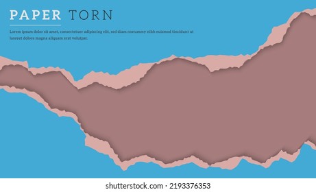Abstract Vintage Blue Paper Frame Design Background