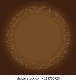 Abstract vintage border with a place for text, vector illustration