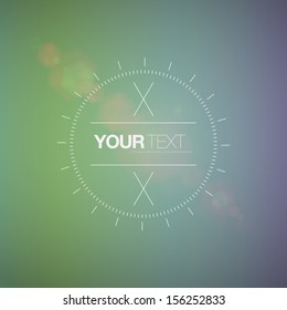 Abstract vintage circle text box design with your text  Eps 10 vector illustration