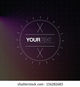 Abstract vintage circle text box design with your text  Eps 10 vector illustration