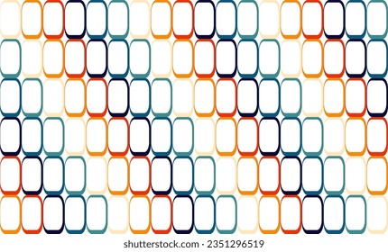 abstract vintage color background, red green yellow Blue Blocks Wall Geometric background. 3d  Illustration checkerboard style