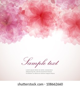 Abstract vintage colorful floral background