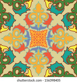 Abstract vintage colorful pattern. Seamless. Vector.