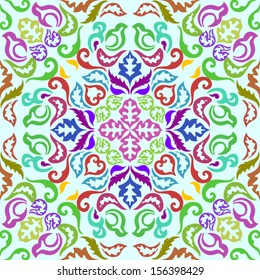 Abstract vintage colorful pattern. Seamless. Vector.