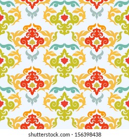 Abstract vintage colorful pattern. Seamless. Vector.