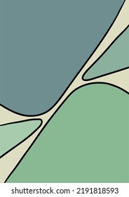 Abstract Vintage Dark Green Patterns for Poster and Decorative Wall Art.
